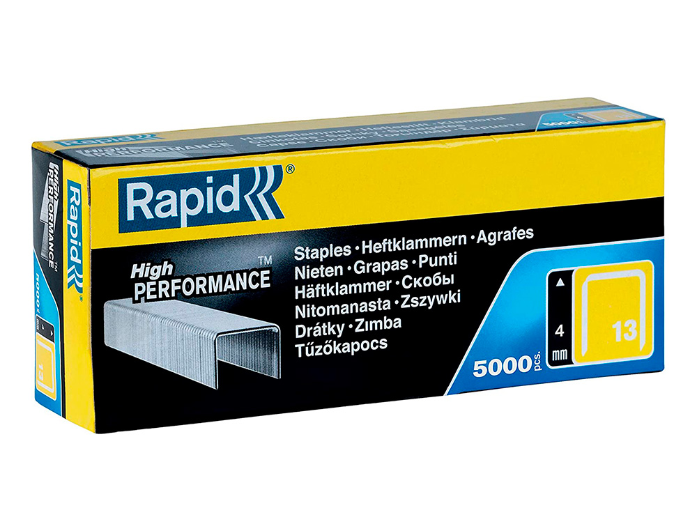 GRAPAS RAPID 13/4 MM GALVANIZADA CAJA DE 5000 UNIDADES