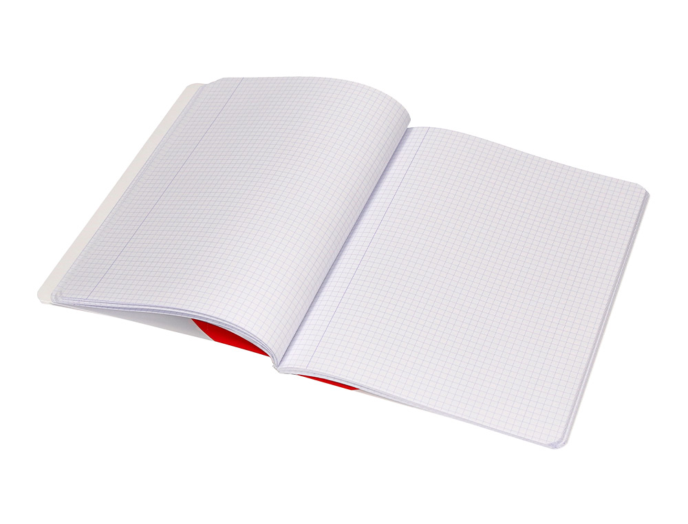 LIBRETA ANTARTIK A5+ PLUS COSIDA 48 HOJAS 90G/M2 CUADRO 4MM CON MARGEN 6 COLORES SURTIDOS