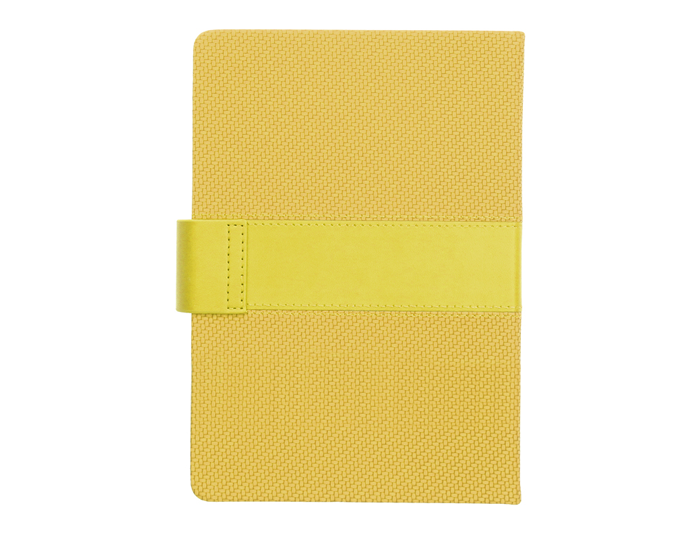 AGENDA ENCUADERNADA LIDERPAPEL LIDHOR 15X21 CM 2024 DIA PAGINA COLOR AMARILLO PAPEL 70 GR