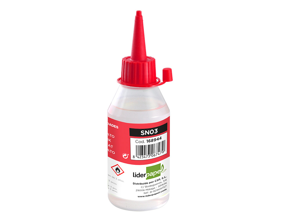 SILICONA LIQUIDA LIDERPAPEL PARA MANUALIDADES BOTE DE 100 ML