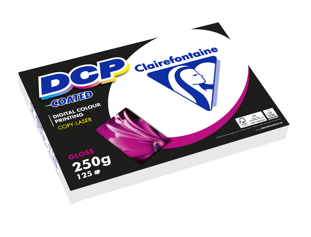 PAPEL FOTOCOPIADORA COLOR DCP COATED GLOSSY DIN A3 250 GRAMOS PAQUETE DE 125 HOJAS