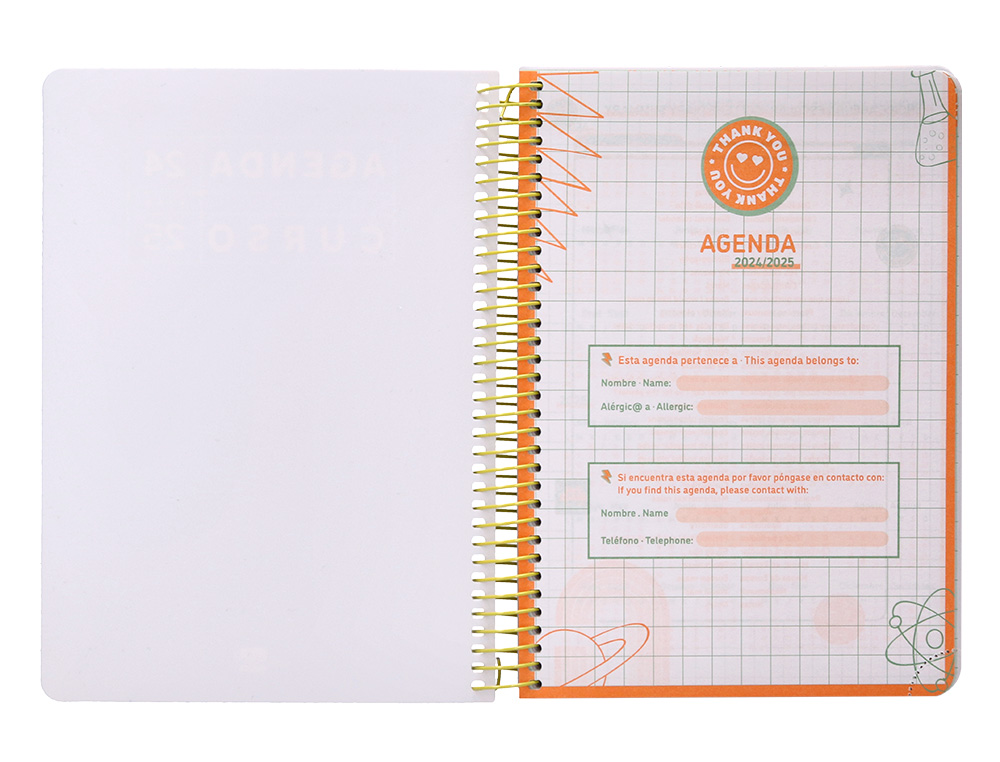 AGENDA ESCOLAR LIDERPAPEL AO 24 - 25 CURSO BASIC SURTIDO DA PGINA A5