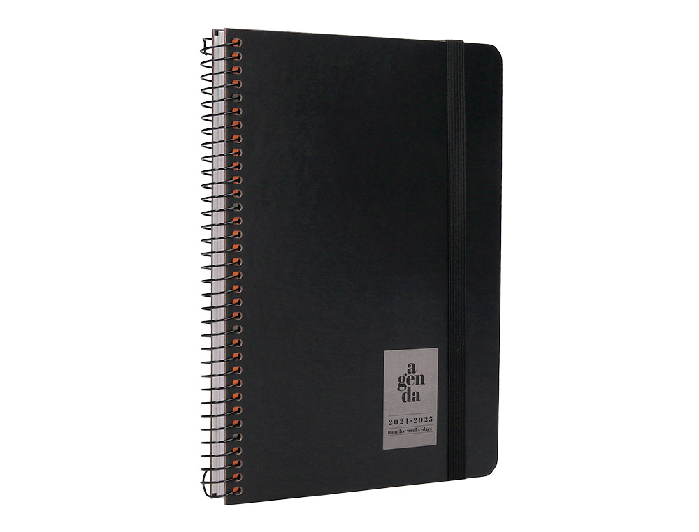 AGENDA ESCOLAR LIDERPAPEL AO 24 - 25 CURSO CLASSIC NEGRO 2 DAS PGINA A5