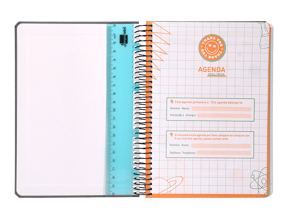 AGENDA ESCOLAR LIDERPAPEL AO 24 - 25 CURSO CLASSIC NEGRO 2 DAS PGINA A5