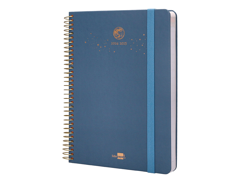 AGENDA ESCOLAR LIDERPAPEL AO 24 - 25 CURSO CLASSIC LINES AZUL DA PGINA A5