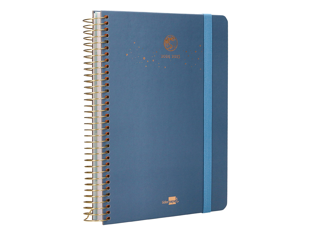 AGENDA ESCOLAR LIDERPAPEL AO 24 - 25 CURSO CLASSIC LINES AZUL DA PGINA A5