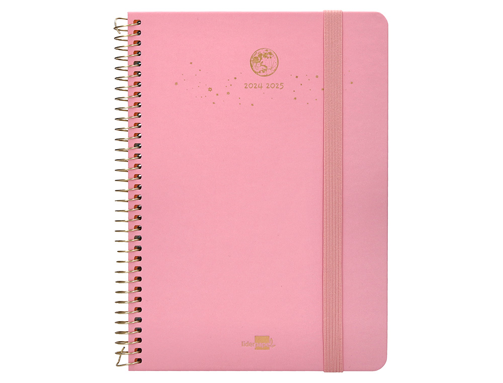 AGENDA ESCOLAR LIDERPAPEL AO 24 - 25 CURSO CLASSIC LINES ROSA 2 DAS PGINA A5