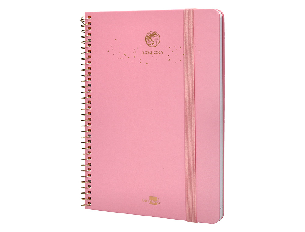 AGENDA ESCOLAR LIDERPAPEL AO 24 - 25 CURSO CLASSIC LINES ROSA 2 DAS PGINA A5