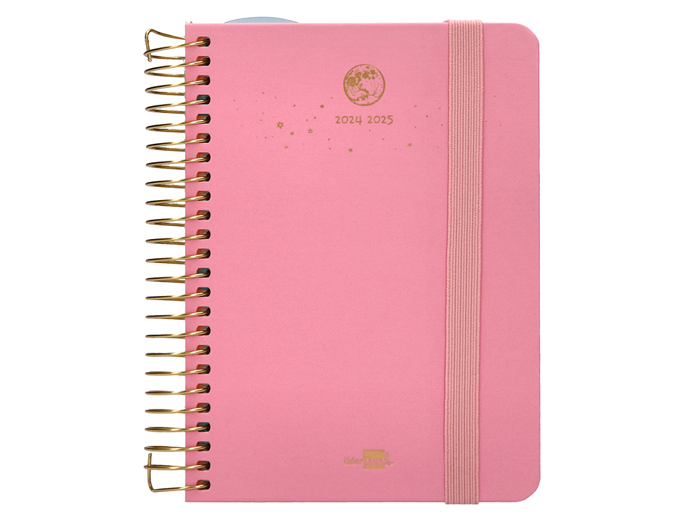 AGENDA ESCOLAR LIDERPAPEL AO 24 - 25 CURSO CLASSIC LINES ROSA DA PGINA A6