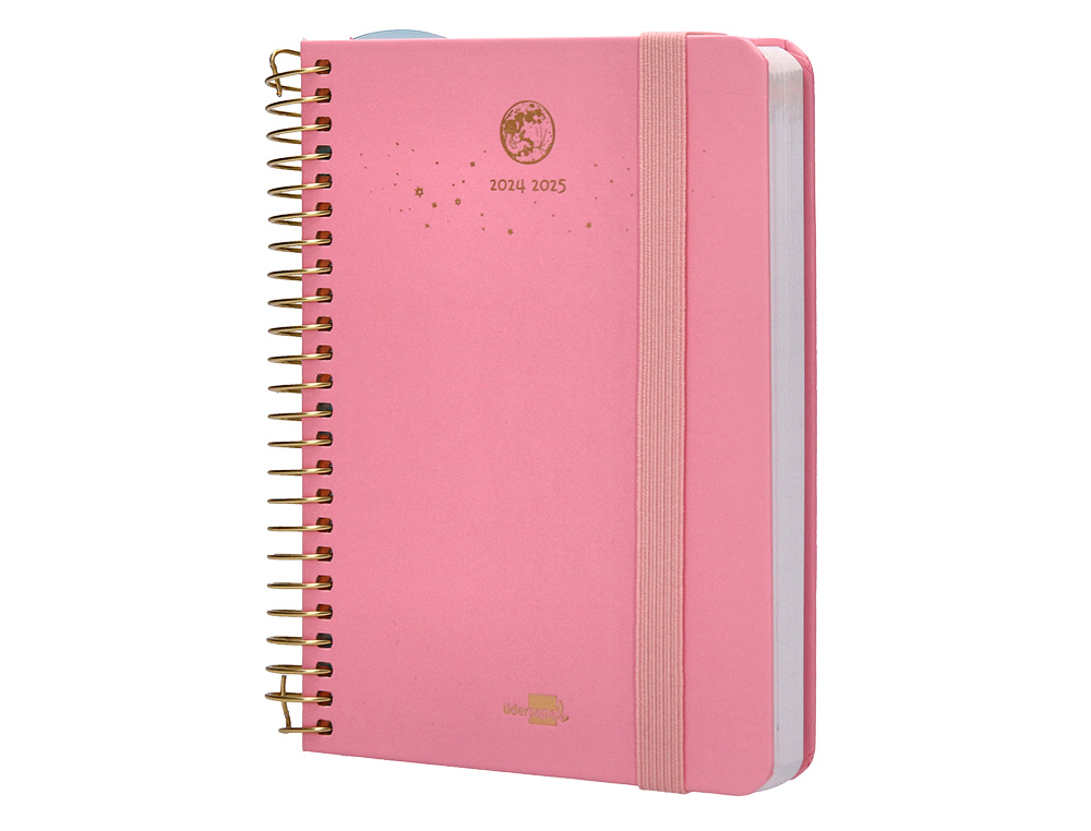 AGENDA ESCOLAR LIDERPAPEL AO 24 - 25 CURSO CLASSIC LINES ROSA DA PGINA A6