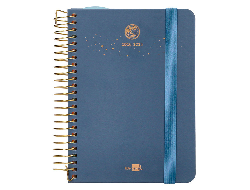 AGENDA ESCOLAR LIDERPAPEL AO 24 - 25 CURSO CLASSIC LINES AZUL DA PGINA A6