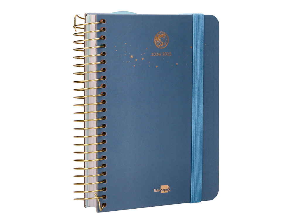 AGENDA ESCOLAR LIDERPAPEL AO 24 - 25 CURSO CLASSIC LINES AZUL DA PGINA A6