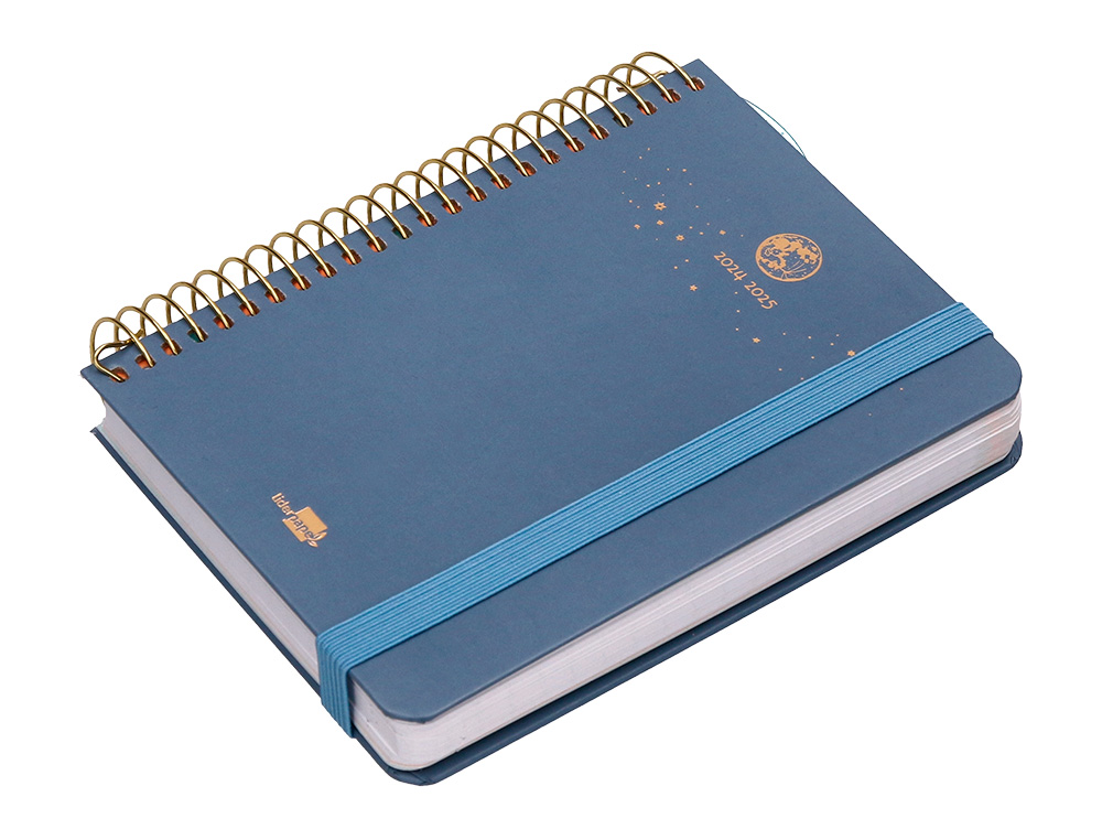 AGENDA ESCOLAR LIDERPAPEL AO 24 - 25 CURSO CLASSIC LINES AZUL DA PGINA A6