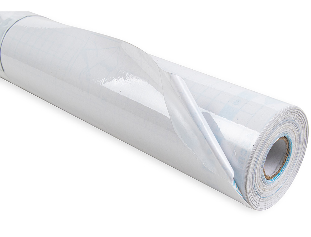 ROLLO PLASTICO ADHESIVO LIDERPAPEL 0.50X20 MT 80 MC REMOVIBLE