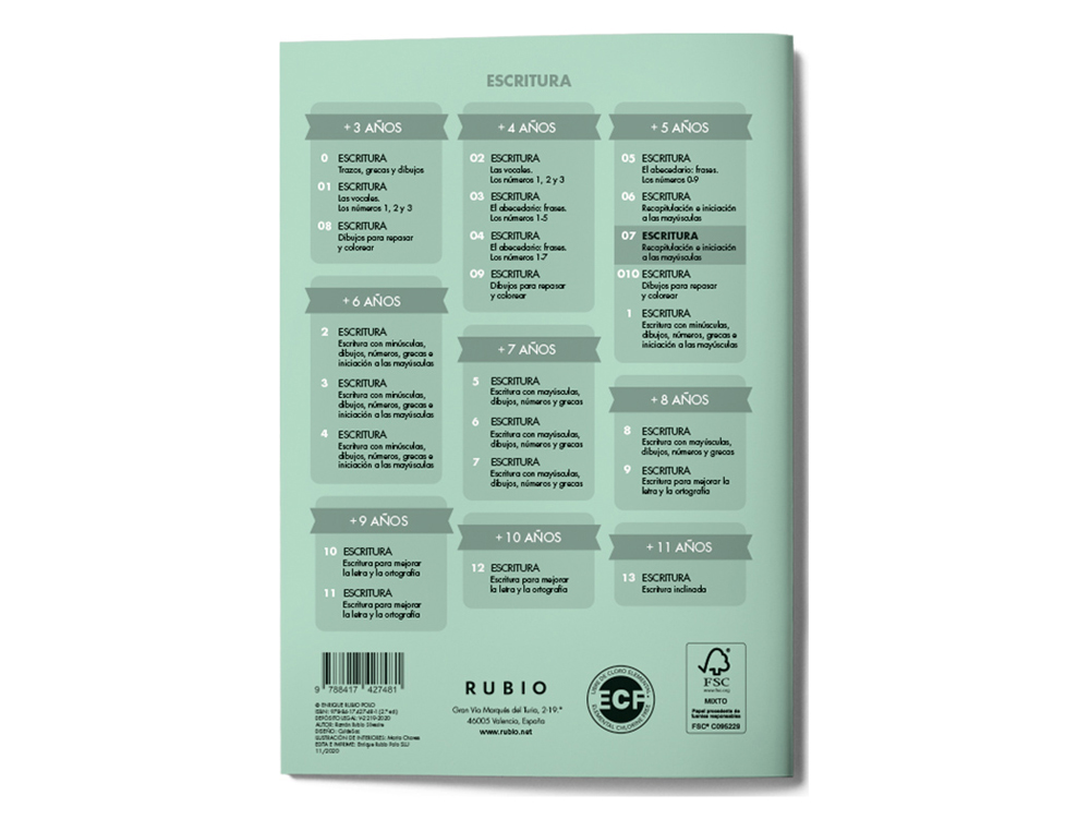 CUADERNO RUBIO CALIGRAFIA N 07