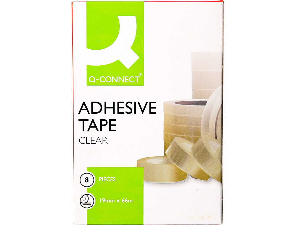 CINTA ADHESIVA Q-CONNECT TRANSPARENTE 66 MT X 19 MM