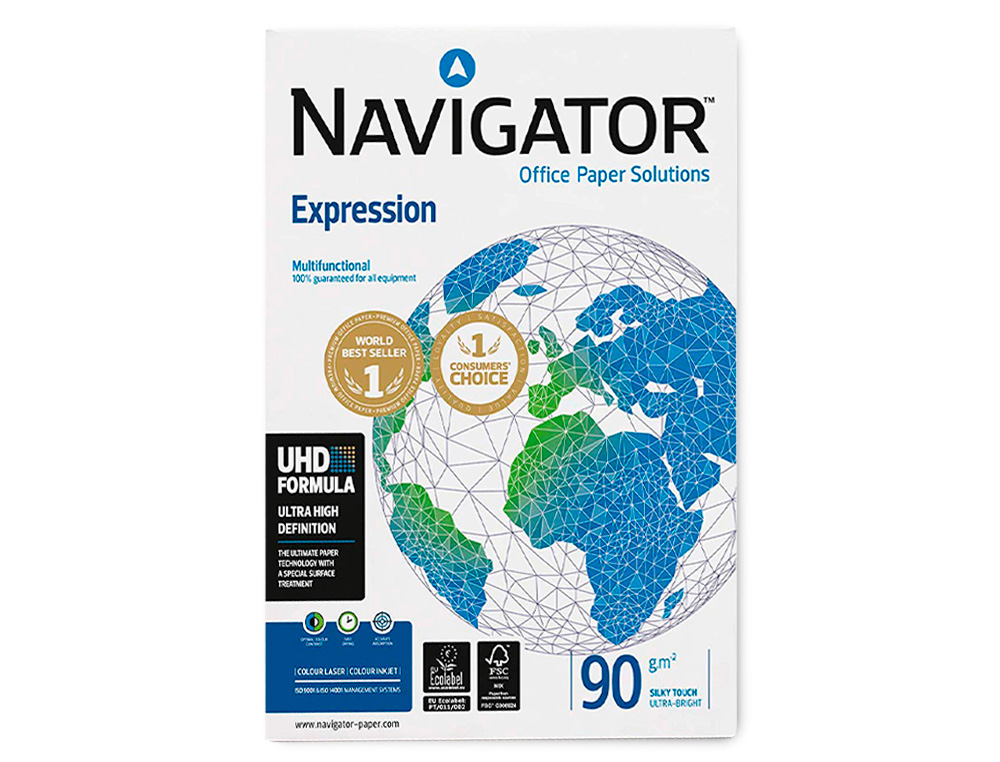 PAPEL FOTOCOPIADORA NAVIGATOR DIN A3 90 GRAMOS PAPEL MULTIUSO INK-JET Y LASER PAQUETE DE 500 HOJAS