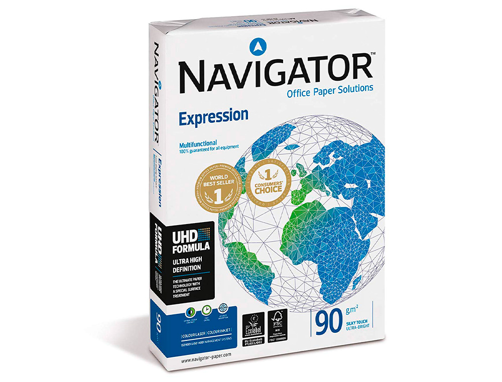 PAPEL FOTOCOPIADORA NAVIGATOR DIN A3 90 GRAMOS PAPEL MULTIUSO INK-JET Y LASER PAQUETE DE 500 HOJAS