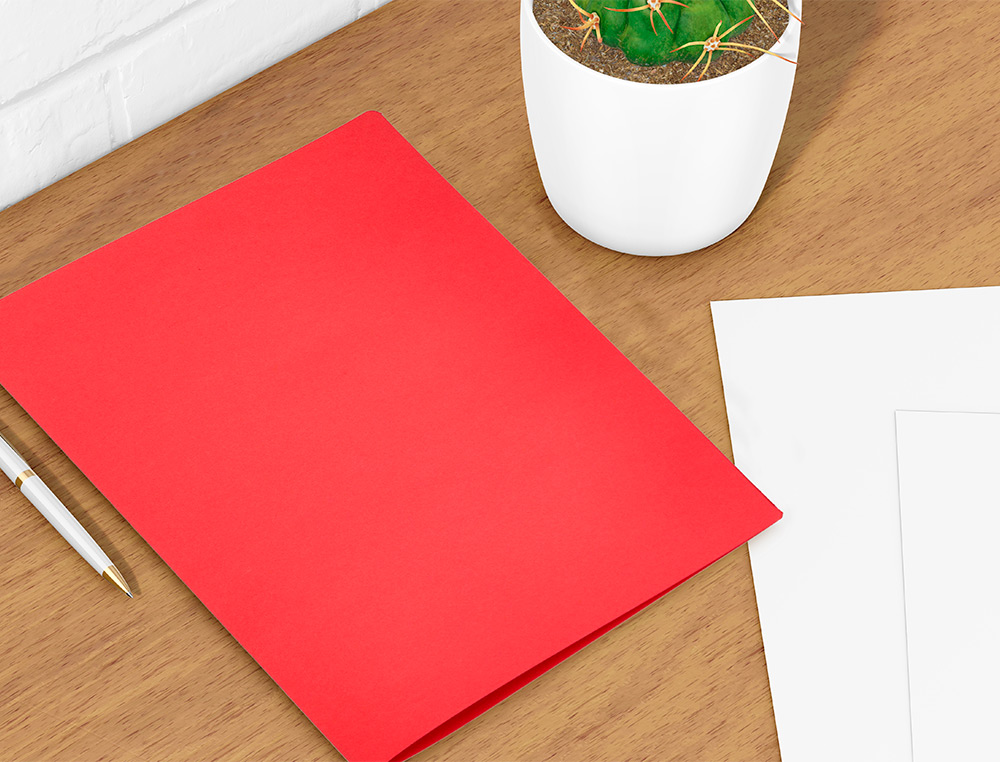 SUBCARPETA LIDERPAPEL DIN A4 ROJO INTENSO 180G/M2