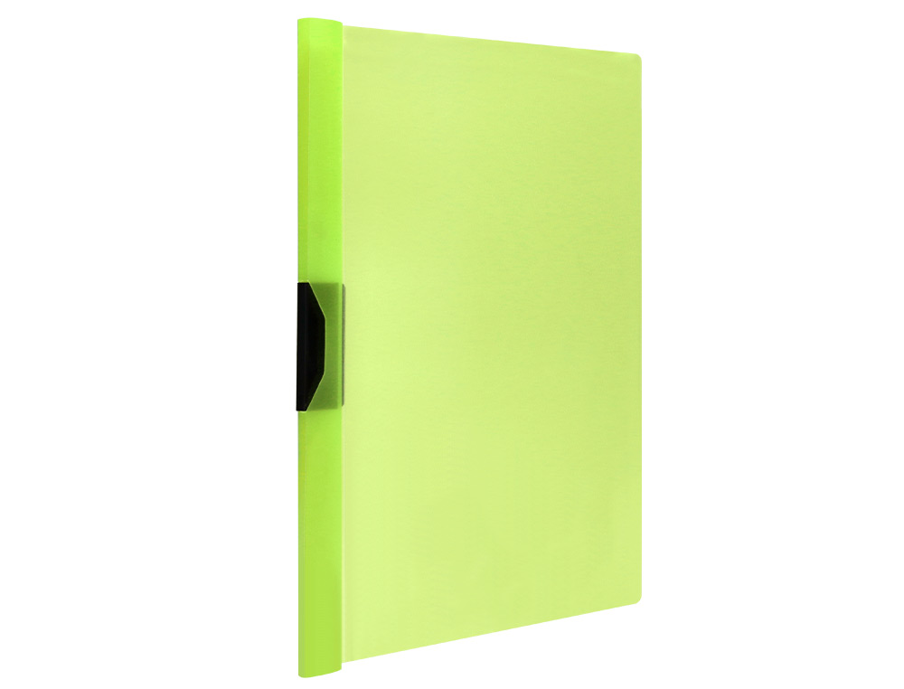 CARPETA LIDERPAPEL DOSSIER PINZA LATERAL 45303 POLIPROPILENO DIN A4 VERDE CLA30 HOJAS PINZA DESLIZANTE