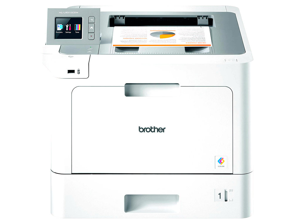 IMPRESORA BROTHER HLL9310CDW LASER COLOR 31 PPM / 15 PPM CLOUD BANDEJA ENTRADA 250H WIFI