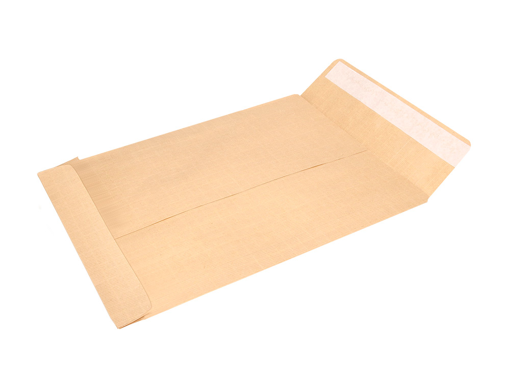 SOBRE LIDERPAPEL BOLSA N.5 KRAFT DIN C5 162X229 MM TIRA DE SILICONA CAJA DE 250 UNIDADES