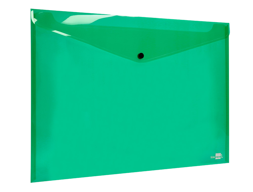 CARPETA LIDERPAPEL DOSSIER BROCHE 44243 POLIPROPILENO DIN A3 VERDE TRANSLUCIDO