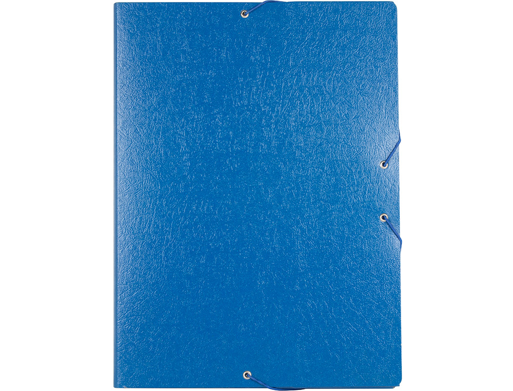 CARPETA PROYECTOS LIDERPAPEL FOLIO LOMO 30MM CARTON GOFRADO AZUL