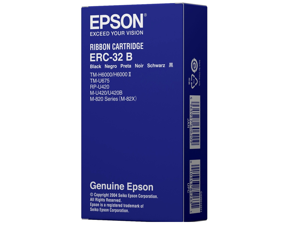 CINTA IMPRESORA EPSON ERC-32B NEGRA TM-H6000