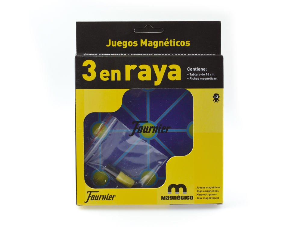 JUEGOS DE MESA TRES EN RAYA MAGNETICO 20X16,1X2,5 CM