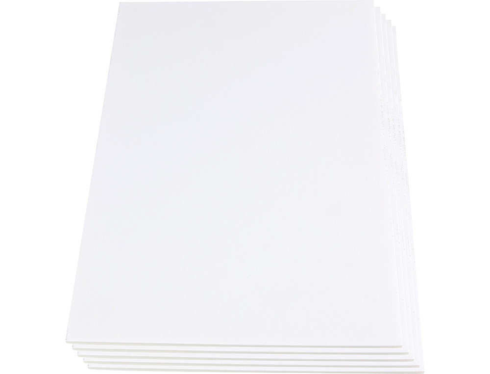 CARTON PLUMA LIDERPAPEL BLANCO ADHESIVO 1 CARA 100X140 CM ESPESOR 5 MM