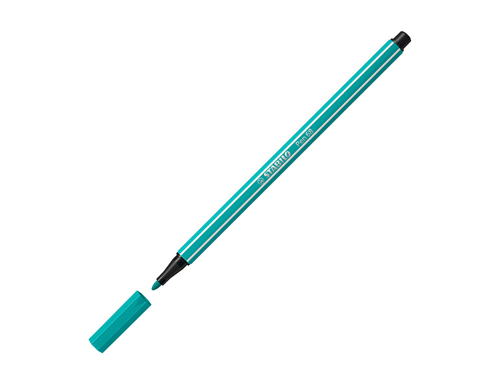 ROTULADOR STABILO ACUARELABLE PEN 68 VERDE HIELO PUNTA GRUESA 1MM