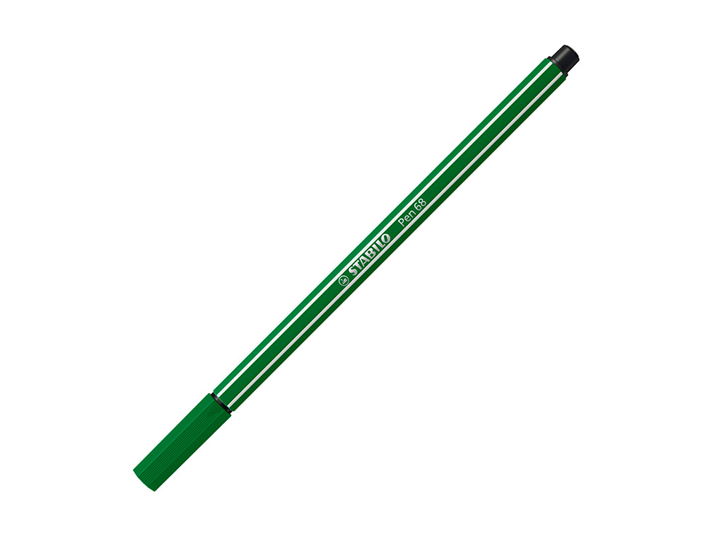 ROTULADOR STABILO ACUARELABLE PEN 68 VERDE ESMERALDA PUNTA GRUESA 1MM