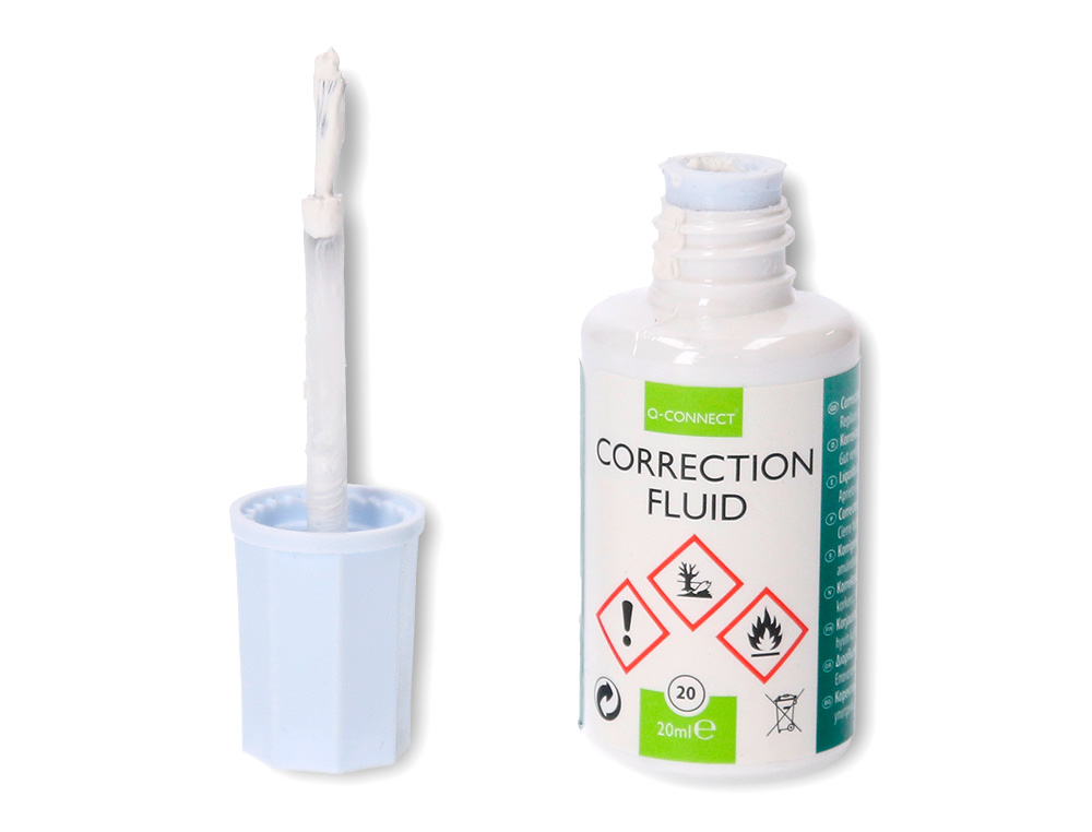 CORRECTOR Q-CONNECT APLICADOR PINCEL BOTE 20 ML