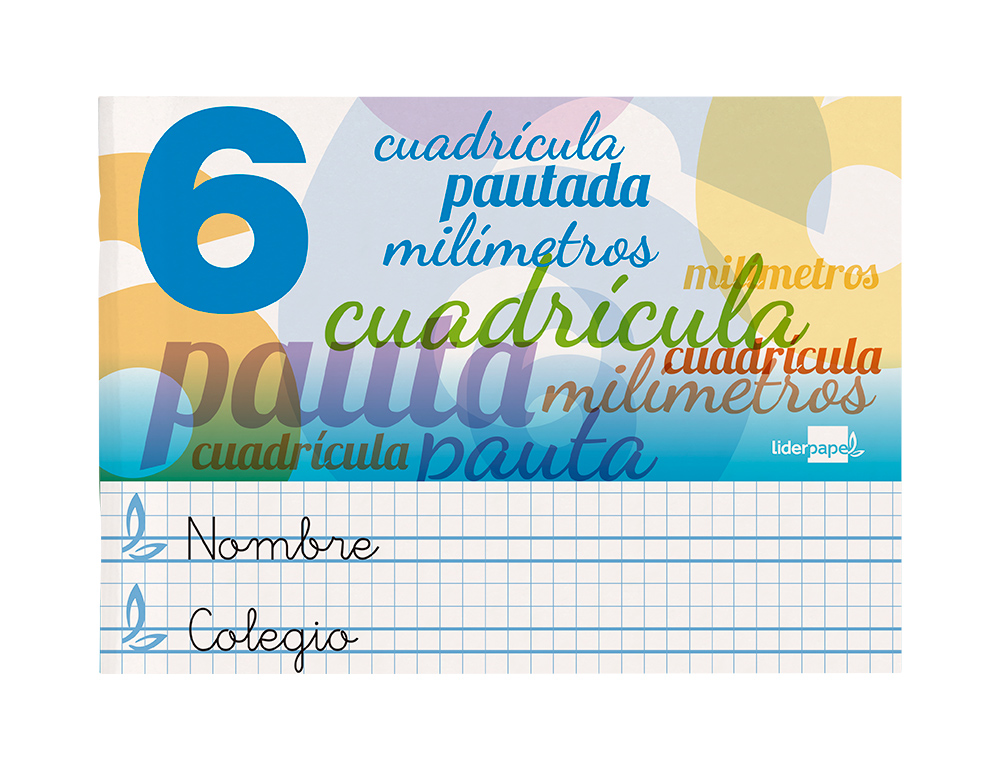 LIBRETA LIDERPAPEL PAUTAGUIA TAPA CARTONCILLO 32 HOJAS DIN A5 70 G CUADRICULADO PAUTADO 6 MM APAISADO