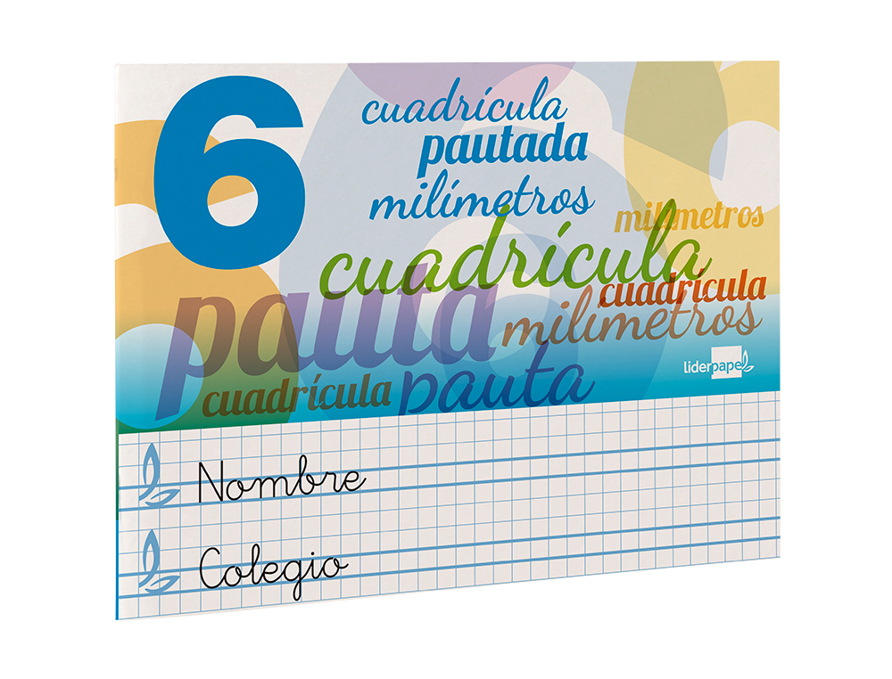 LIBRETA LIDERPAPEL PAUTAGUIA TAPA CARTONCILLO 32 HOJAS DIN A5 70 G CUADRICULADO PAUTADO 6 MM APAISADO