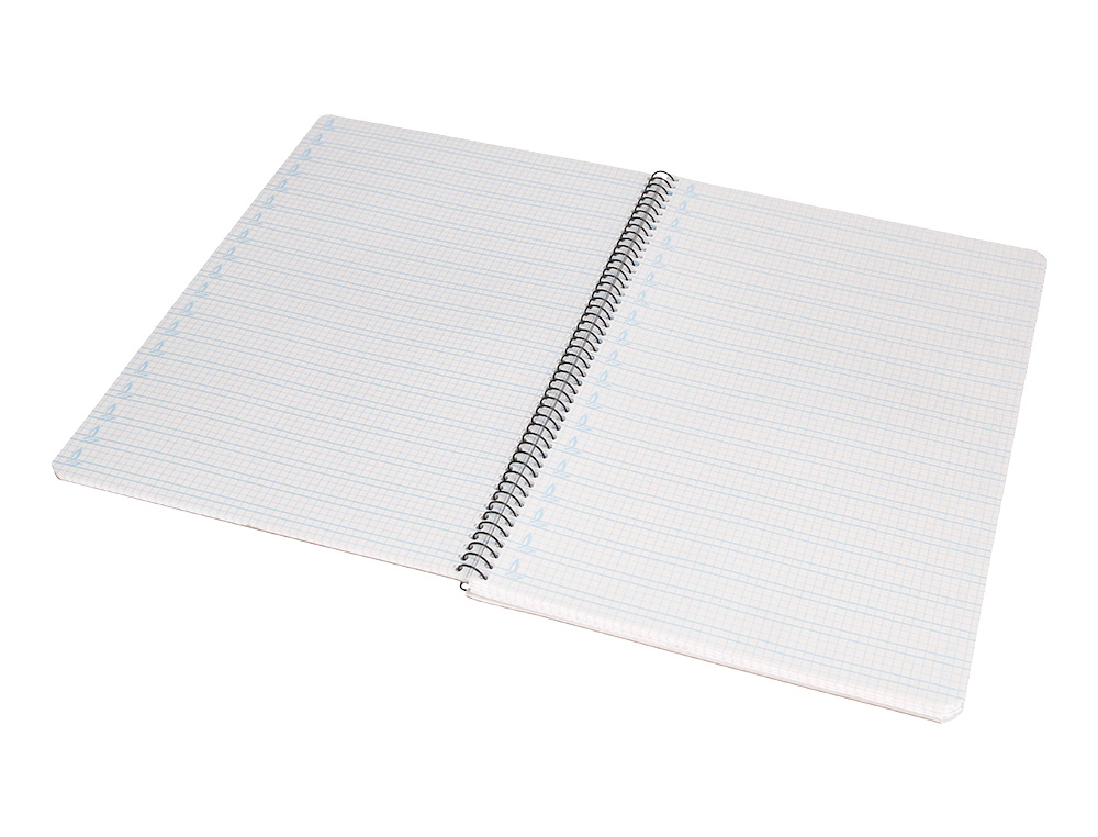 CUADERNO ESPIRAL LIDERPAPEL FOLIO PAUTAGUIA TAPA DURA 80H 75 GR CUADRO PAUTADO 4MMCON MARGEN COLORES SURTIDOS