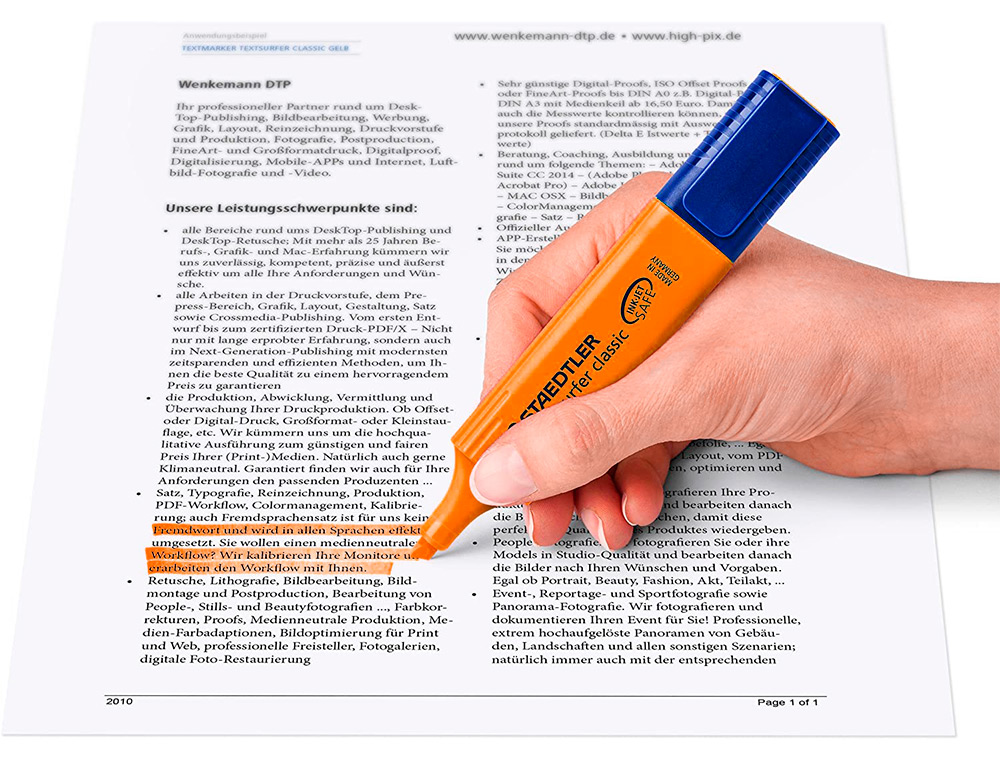 ROTULADOR STAEDTLER TEXTSURFER CLASSIC 364 FLUORESCENTE NARANJA