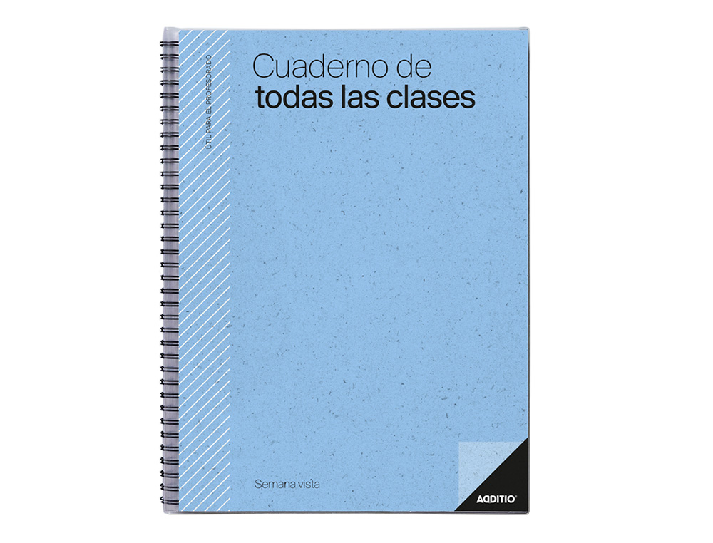 CUADERNO DE TODAS LAS CLASES SV ADDITIO PLAN MENSUAL DEL CURSO EVALUACION CONTINUA Y PROGRAMACION SEMANAL 22,5X31CM