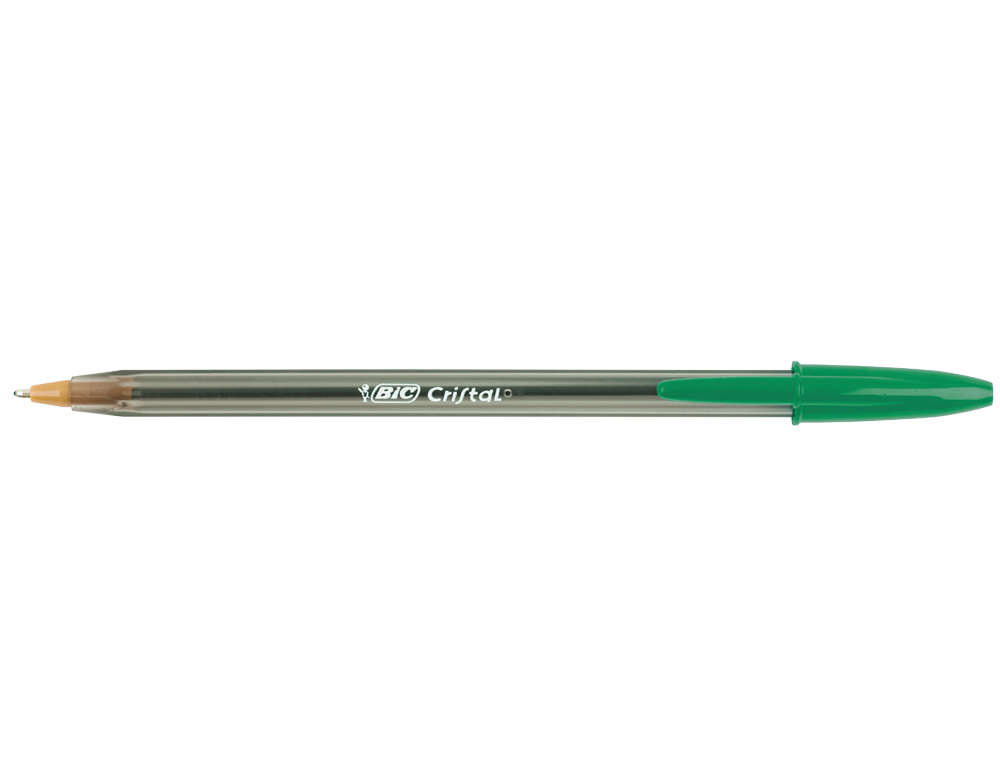 BOLIGRAFO BIC CRISTAL ORIGINAL TINTA VERDE UNIDAD